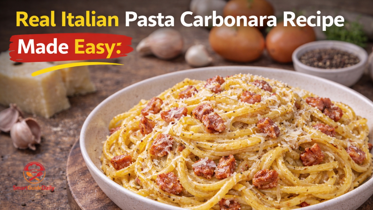 Real Italian Pasta Carbonara Recipe Made Easy