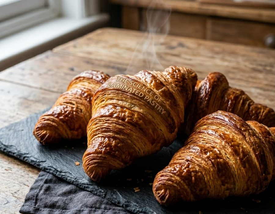 The Science of Laminated Pastry: Butter, Starch, Gluten, and Sugar