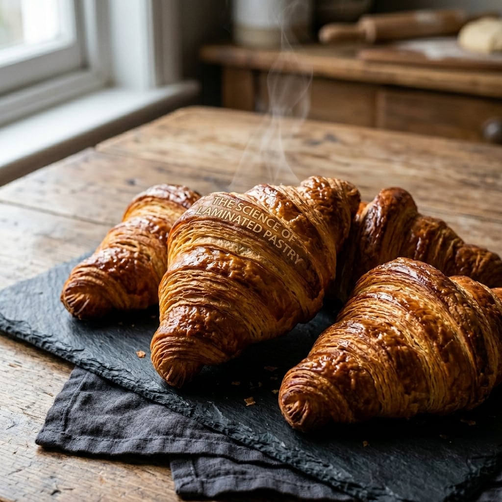 The Science of Laminated Pastry: Butter, Starch, Gluten, and Sugar